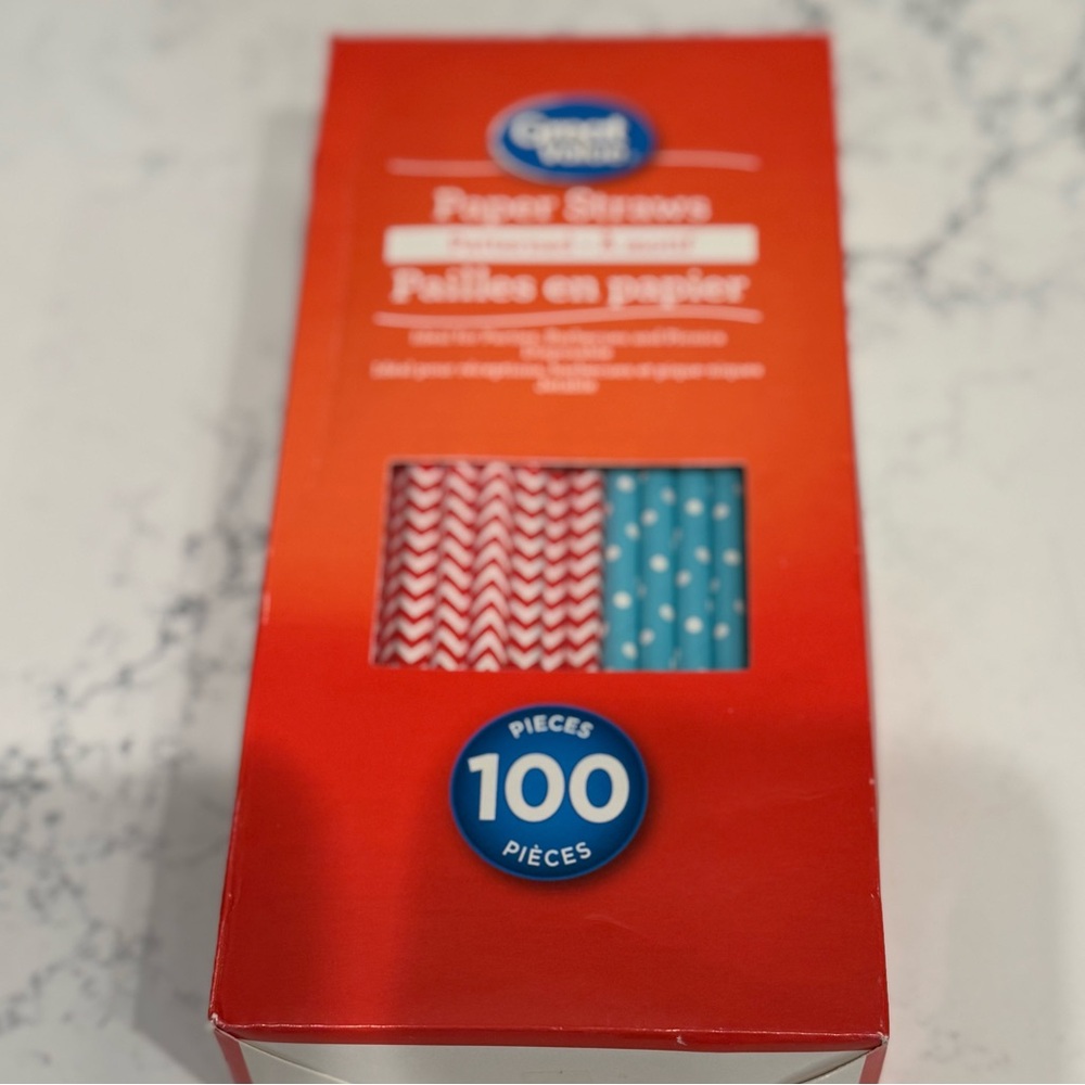 100 Paper Straws